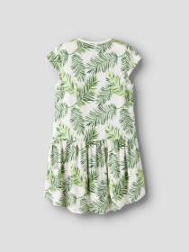 NAME IT Kjole Vigga Carinaria Palm Leaf