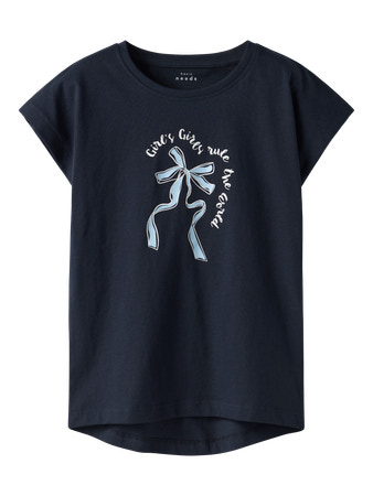 NAME IT T-shirt Vigea Dark Sapphire Blue Bow