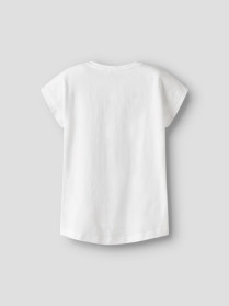 NAME IT T-shirt Vigea Bright White Flower Girl