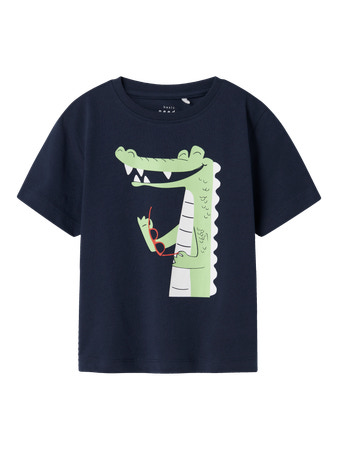 NAME IT Løs T-shirt Vagno Navy Blazer Alligator