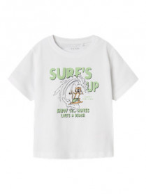 NAME IT Løs T-shirt Vagno Bright White Tiger Surf