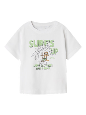 Name It Vagno T-shirt - Bright White/Tiger Surf