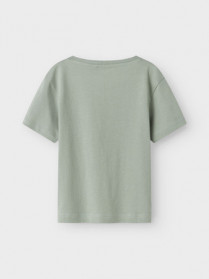 NAME IT T-shirt Vagno Slate Gray Happy T-rex