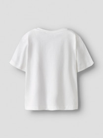 NAME IT T-shirt Vagno Bright White Be Happy