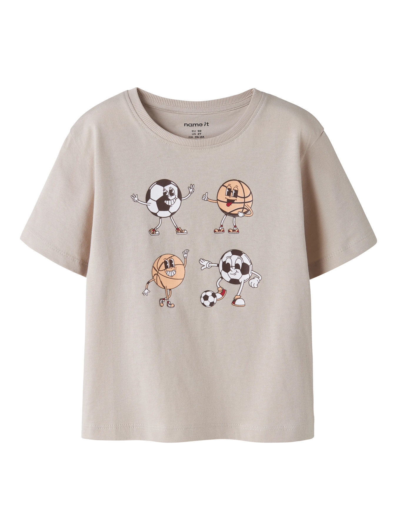 Name It T-shirt - NmmVagno - Chateau Gray/Players