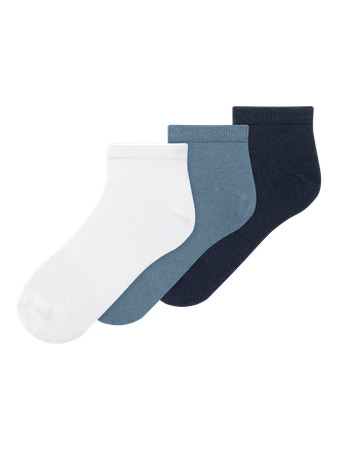 NAME IT 3-Pak Ankel Strømper Valde Spring Lake Bright White Navy Blazer