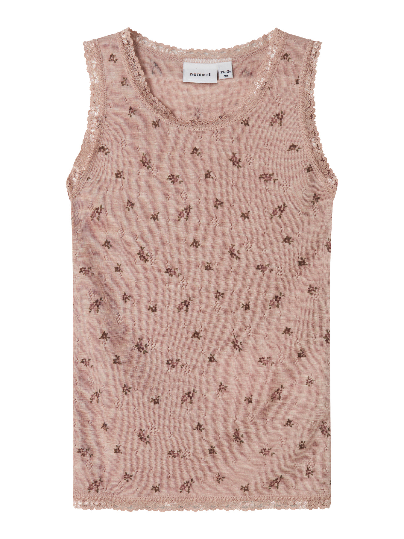 NAME IT Uld Tank Top Wang Shadow Gray