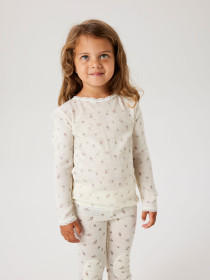 NAME IT Langærmet Uld Bluse Wang Snow White