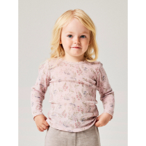 NAME IT Uld Bluse Wang Violet Ice Flowers