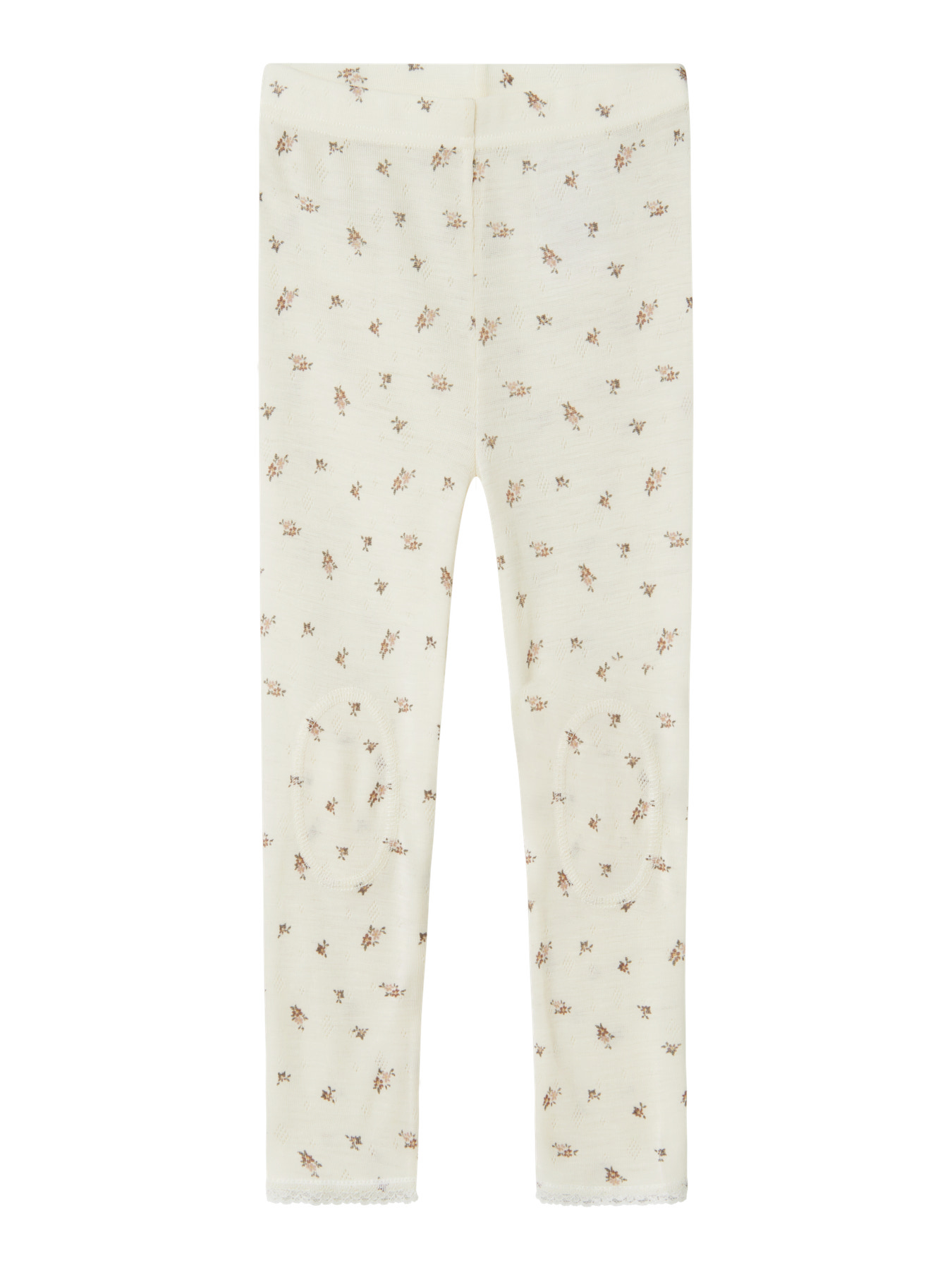 Name It Leggings - Uld - Noos - NmfWang - Snow White/Small flowe