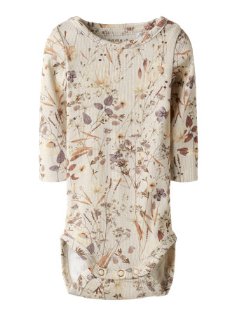 NAME IT Langærmet Body Niara Oatmeal Woodrose
