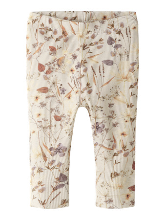 NAME IT Leggings Niara Oatmeal Woodrose