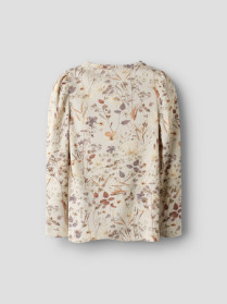 NAME IT Bluse Niara Oatmeal Woodrose