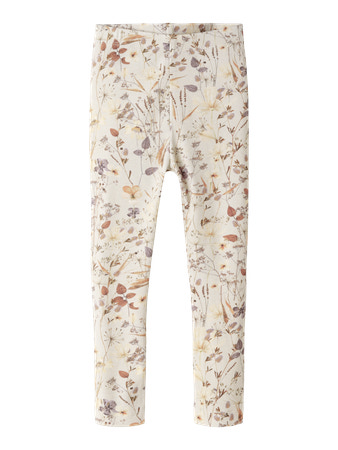 NAME IT Leggings Niara Oatmeal Woodrose