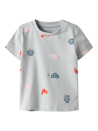 NAME IT T-shirt Vroels Pearl Blue Sea Animals