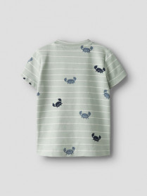 NAME IT T-shirt Vroels Aqua Gray Crabs