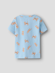 NAME IT T-shirt Vroels Airy Blue Tiger