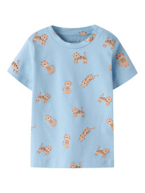NAME IT T-shirt Vroels Airy Blue Tiger
