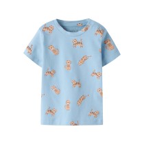 NAME IT T-shirt Vroels Airy Blue Tiger
