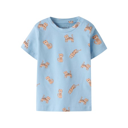 NAME IT T-shirt Vroels Airy Blue Tiger billede