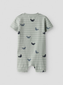 NAME IT Sunsuit Vroels Aqua Gray Crabs