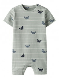 NAME IT Sunsuit Vroels Aqua Gray Crabs