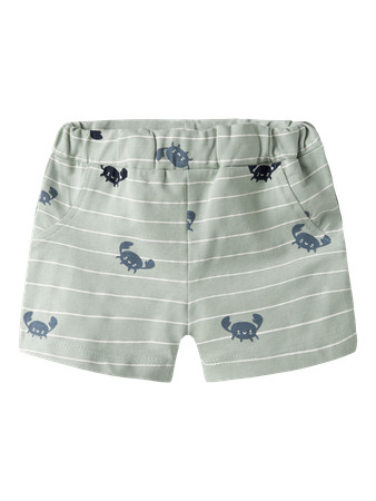 NAME IT Shorts Vroels Aqua Gray Crabs