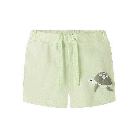 NAME IT Shorts Vacion Lime Cream Turtle