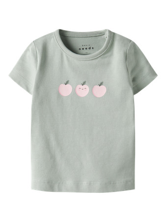 NAME IT T-shirt Vubie Aqua Gray Apple