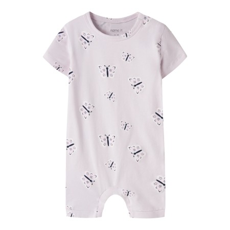 NAME IT Sunsuit Vandora Lavender Fog Butterfly