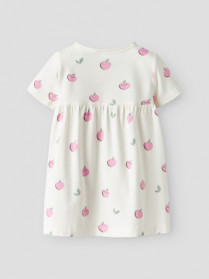 NAME IT Kjole Vandora Cloud Dancer Apples