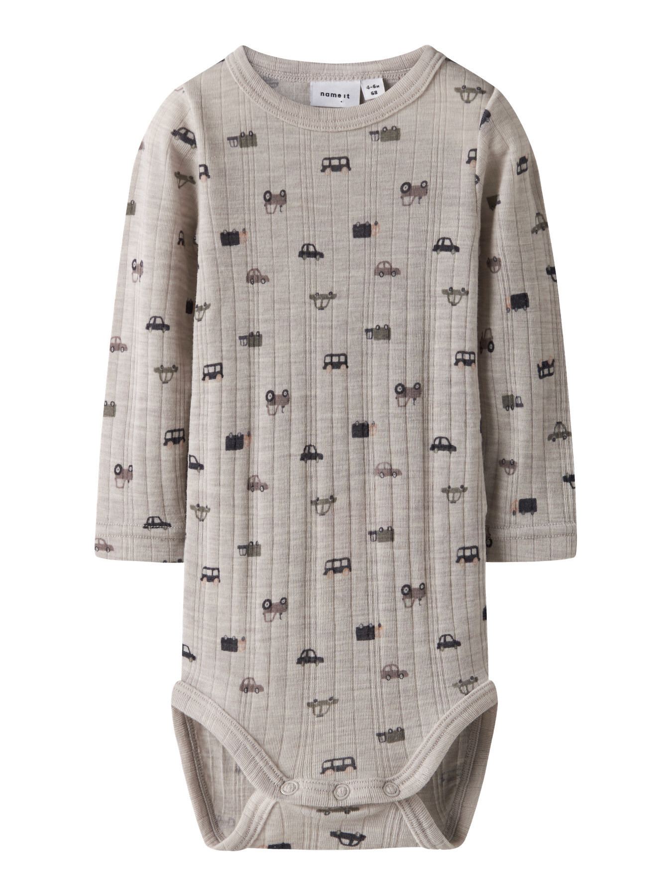 NAME IT Langærmet Uld Body Wang Nacreous Cloud