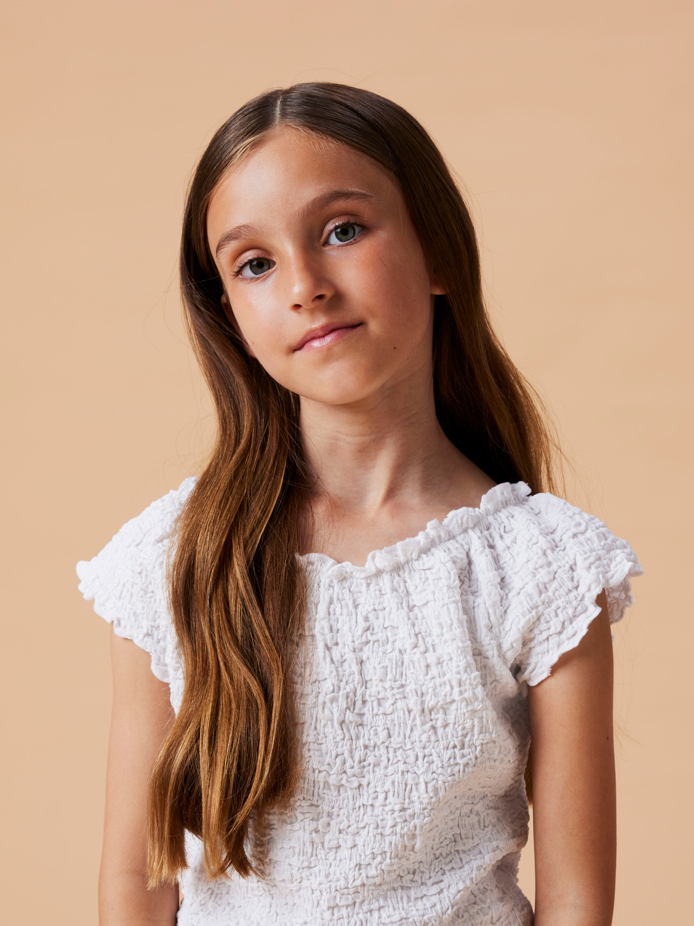 NAME IT Top Halisse Bright White billede