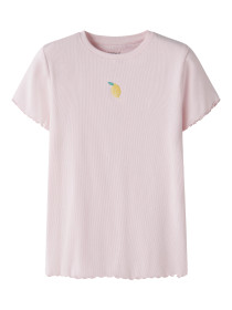 NAME IT Rib T-shirt Vivemma Cradle Pink Lemon
