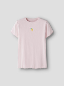 NAME IT Rib T-shirt Vivemma Cradle Pink Lemon