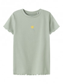 NAME IT T-shirt Vivemma Aqua Gray Lemon