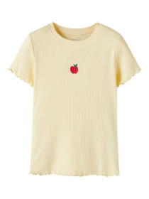 NAME ITT-shirt Vivemma Double Cream Apples Embroidery
