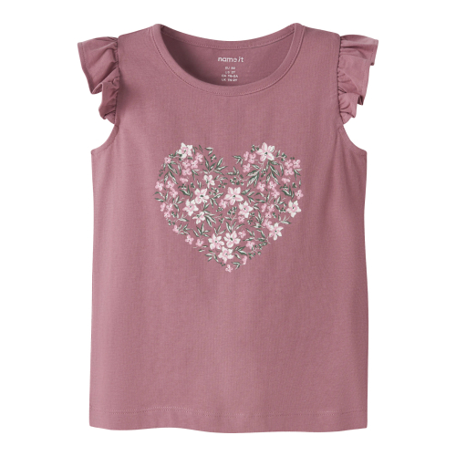 Name It Top - NmfVayana - Mesa Rose/Rose Flowers