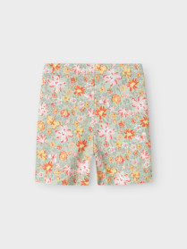 NAME IT Cykelshorts Vayo Aqua Gray Yellow Flower