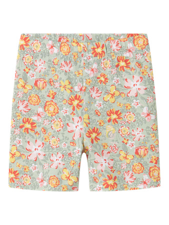 NAME IT Cykelshorts Vayo Aqua Gray Yellow Flower