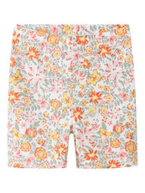 NAME IT Cykelshorts Vayo Bright White Yellow Flower