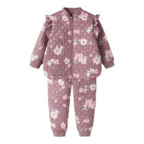 NAME IT Quiltede Sæt Moon Wistful Mauve Bird