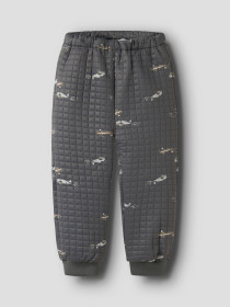 NAME IT Quilt Sæt Moon Grey Pinstripe