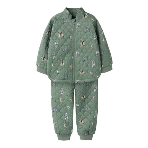 Name It Termotøj m. Fleece - Quiltet - NmmMoon - Laurel Wreath