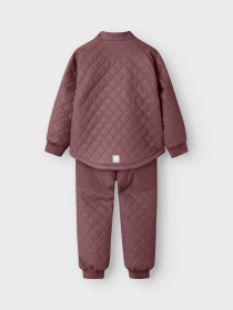 NAME IT Vandtæt Quilt Sæt Mud Rub Rose Brown
