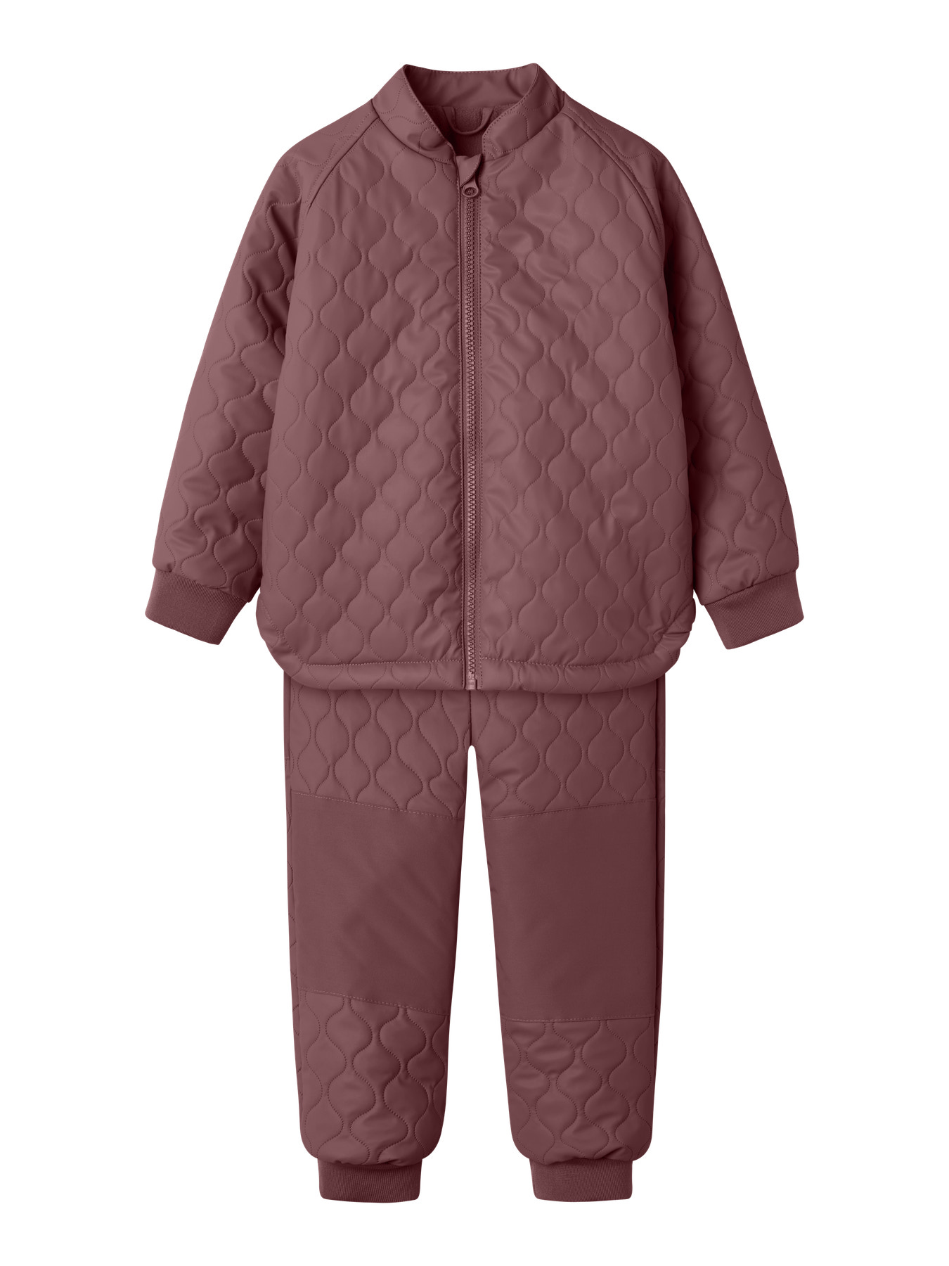 NAME IT Vandtæt Termosæt Quilt Mud Rub Rose Brown