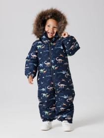 NAME IT Flyverdragt Snow10 Dark Sapphire Dino Earth