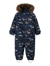 NAME IT Flyverdragt Snow10 Dark Sapphire Dino Earth
