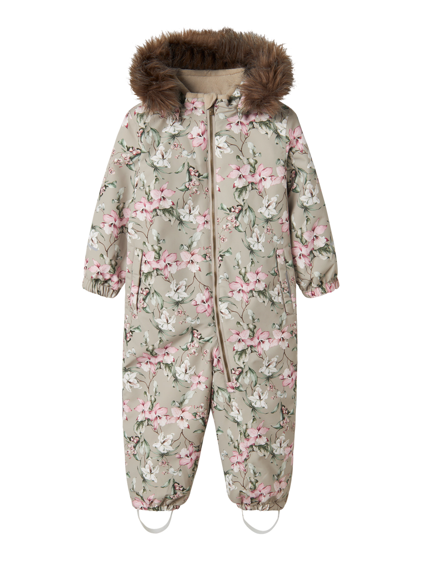 NAME IT Flyverdragt Snow10 Pure Cashmere Mellow Flower billede