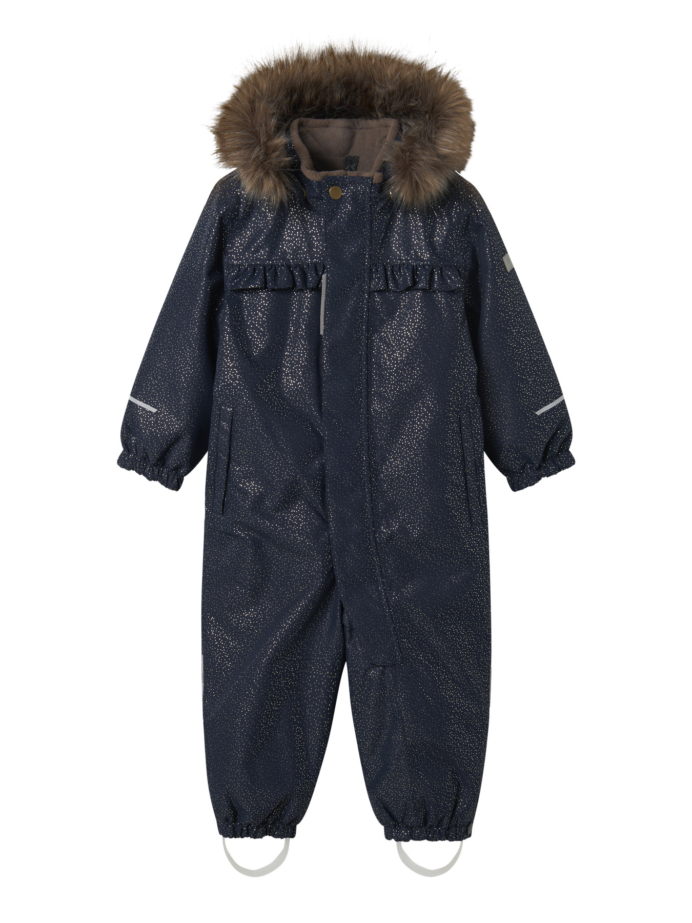 NAME IT Flyverdragt Snow10 Frill Glitter Dark Sapphire